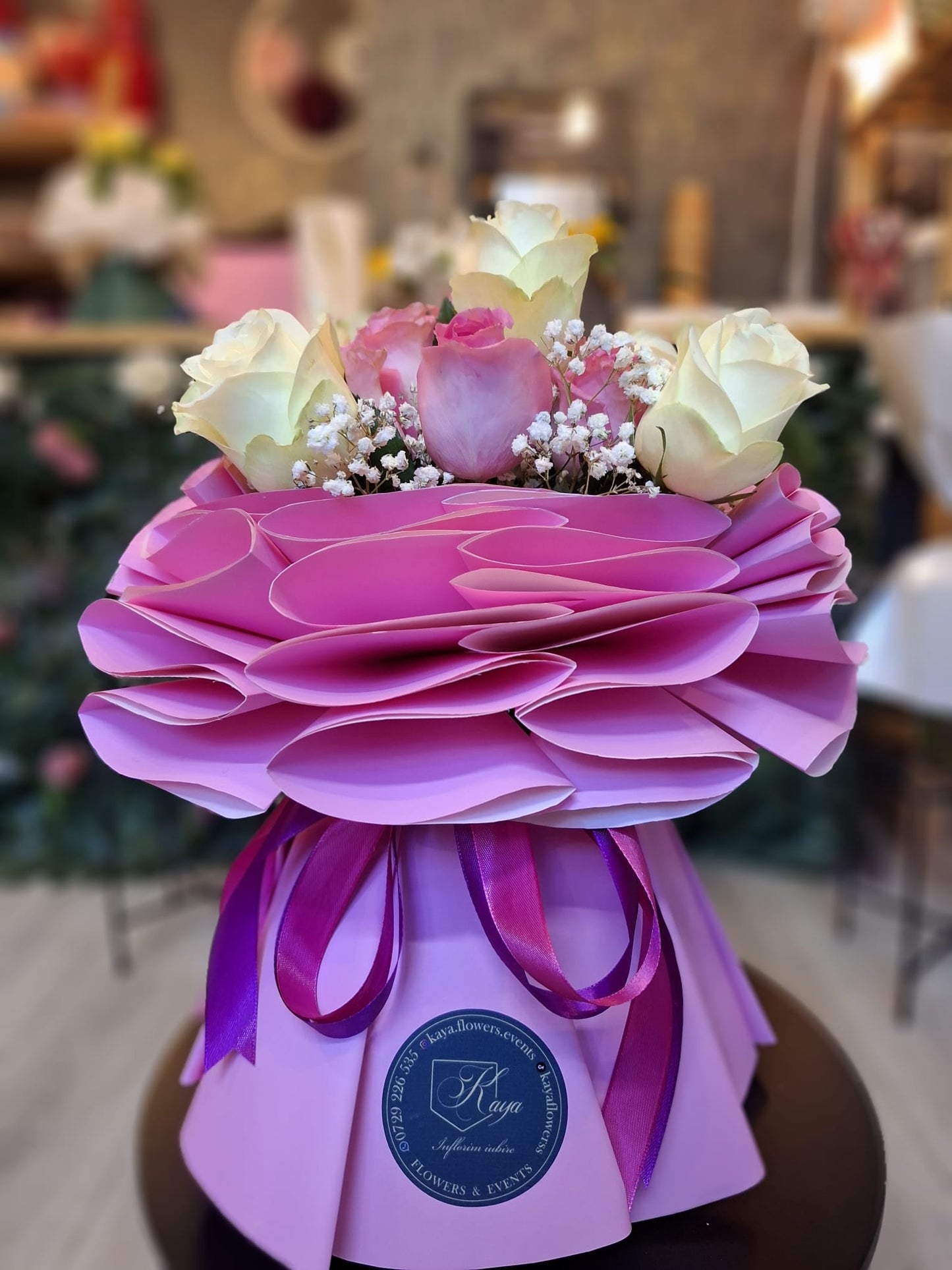 Luxury Purple Buchet 13 Trandafiri